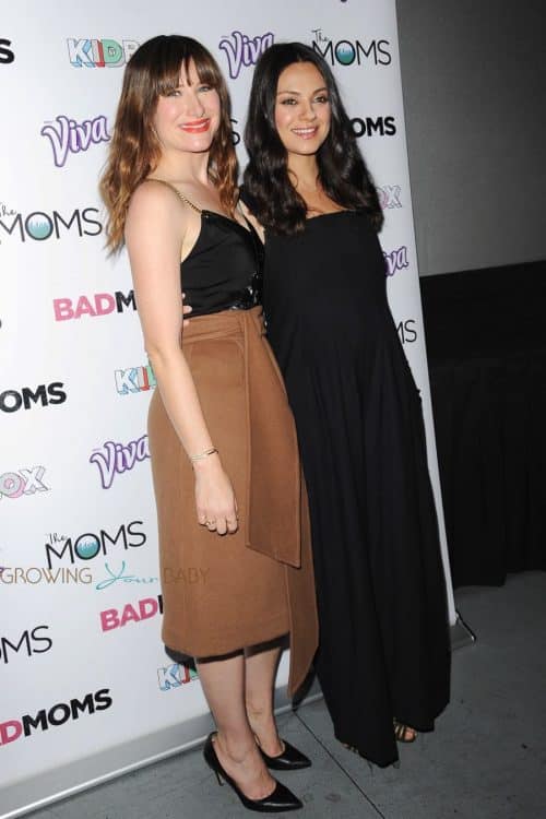 Kathryn Hahn, Mila Kunis at the NYC screening on Bad Moms