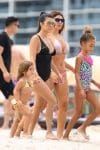 Kourtney Kardashian with daughter Penelope Disick and friend Larsa Pippen in Miami