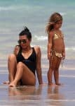 Kourtney Kardashian with daughter Penelope Disick in Miami