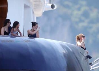Mariah Carey with daughter Monroe Cannon in Capri, Italy