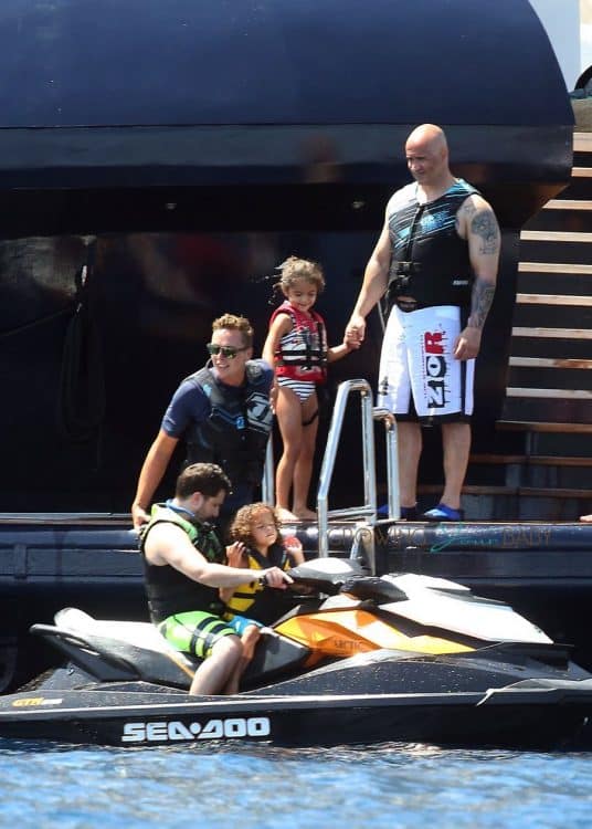 Monroe and Moroccan Cannon jet ski in Capri, Italy