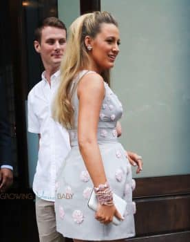 Pregnant Blake Lively at the premiere of Cafe Society
