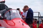 Prince George & his dad the Duke of Cambridge at the RIAT AIRSHOW