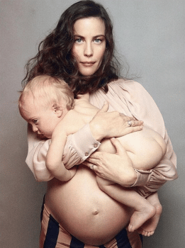 pregnant Liv Tyler with son Sailor Vogue Italia