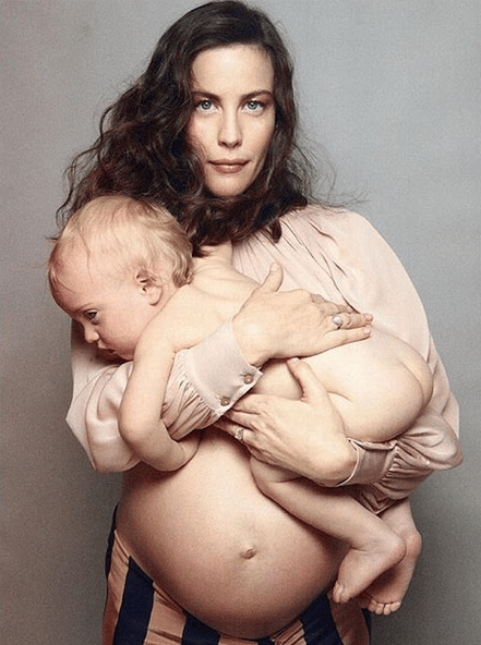pregnant Liv Tyler with son Sailor Vogue Italia
