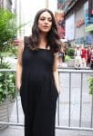 pregnant Mila Kunis at Nasdaq