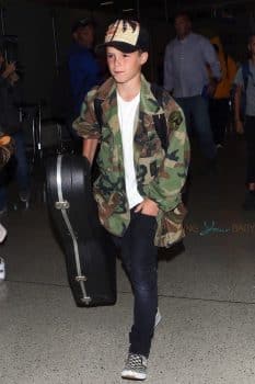 Cruz Beckham at LAX