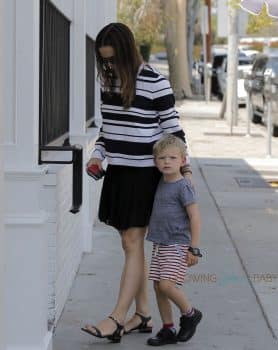 Jennifer Garner out in Santa Monica with daughter Sam Affleck