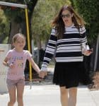 Jennifer Garner out in Santa Monica with daughter Seraphina Affleck