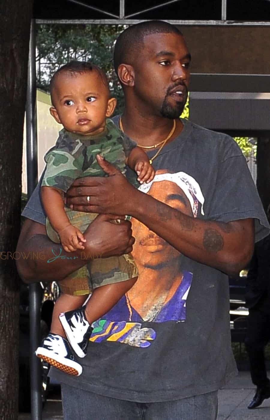 Kanye West steps out in NYC son Saint West | Growing Your Baby