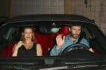 Pregnant Behati Prinsloo exits after dinner at Craig's with Adam Levine