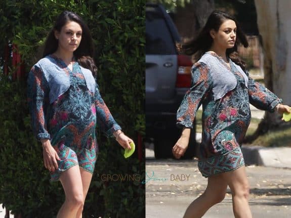 Pregnant Mila Kunis Steps Out In Los Angeles