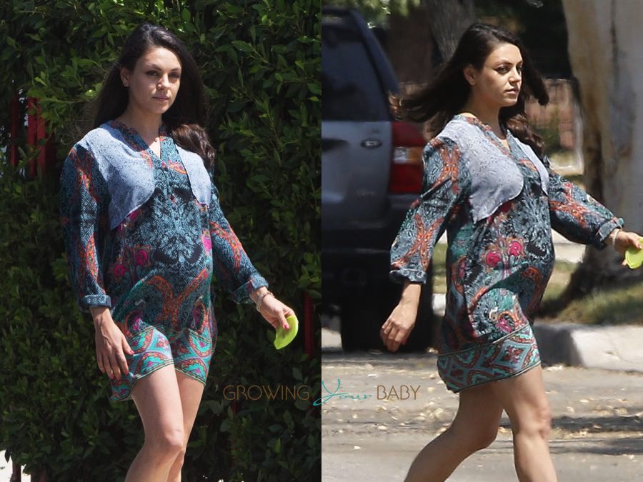 Pregnant Mila Kunis Steps Out In Los Angeles
