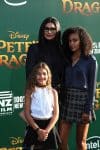 Rachel Roy with her daughters Tallulah and Ava at Pete's Dragon Premiere in Hollywood