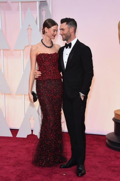 Behati Prinsloo and Adam Levine