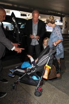 kelsey-grammer-pregnant-wife-kayte-walsh-and-their-two-kids-faith-evangeline-and-kelsey-gabriel-at-lax