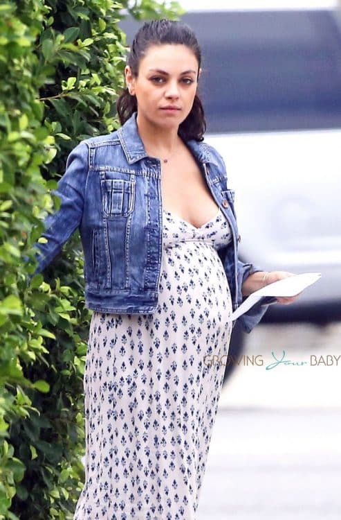 Pregnant Mila Kunis Out In LA