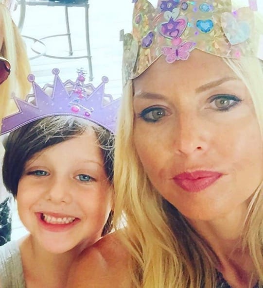 Rachel Zoe and her son Sklyer on her Birthday.