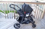 2017 Britax B-Ready with an infant seat