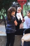 Chrissy Teigen out in NYC with friends and daughter Luna Legend