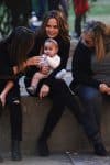 Chrissy Teigen out in NYC with friends and daughter Luna Legend