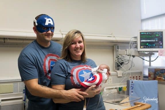 March of Dimes Super NICU babies Halloween - avengers