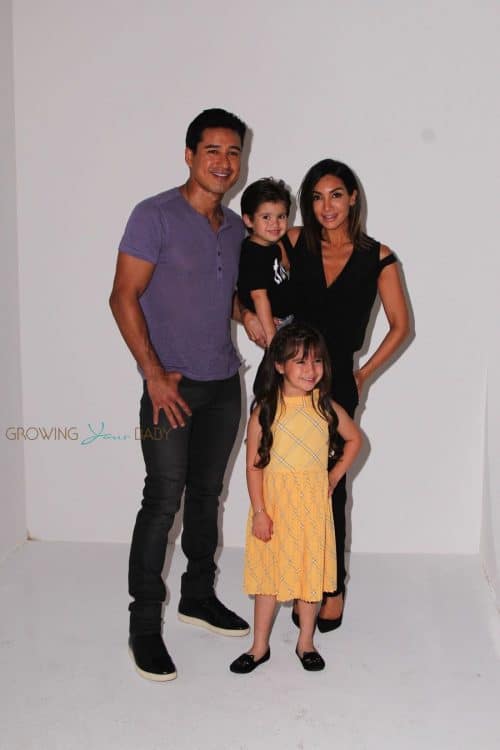 Mario Lopez and his family at the Elizabeth Glaser Pediatric AIDS Foundation's 27th Annual A Time For Heroes 