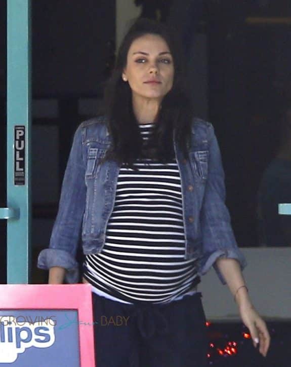 Pregnant Mila Kunis Steps Out With her Her Family in LA