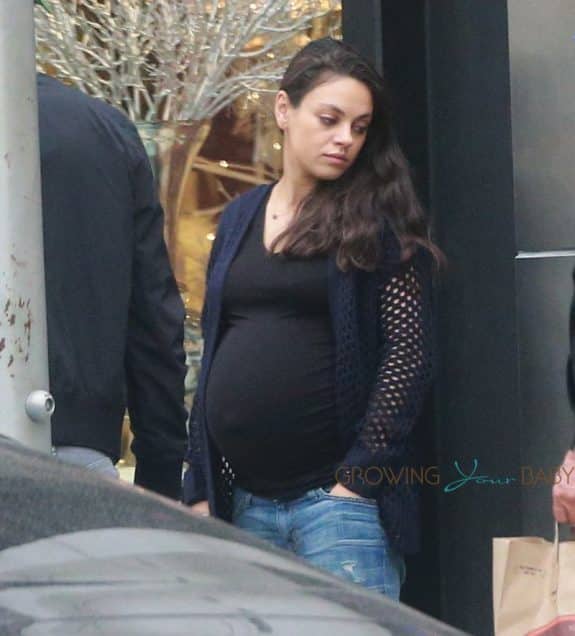 pregnant mila kunis out in LA