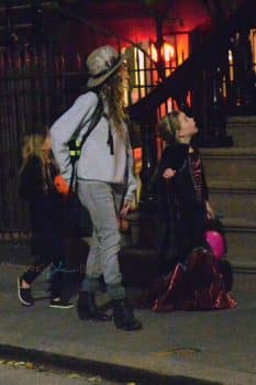 Sarah Jessica Parker And Her Twins Out For Halloween