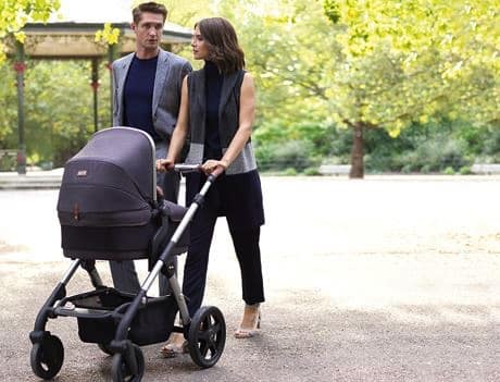 single silver cross pram