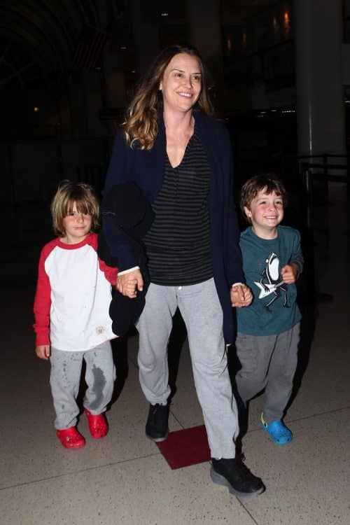  Brooke Mueller heads out of town with Bob and Max Sheen 2014