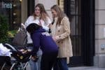 Chelsea Clinton, Marc Mezvinsky and daughter Charlotte Clinton Mezvinsky step out in New York City after voting