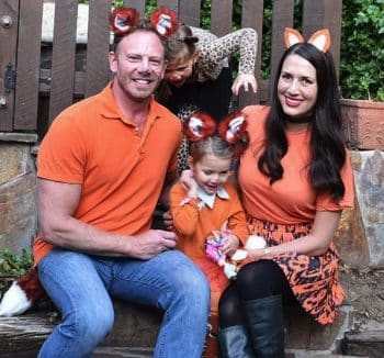 Erin and Ian Ziering get ready for Halloween with daughters Mia and Penna