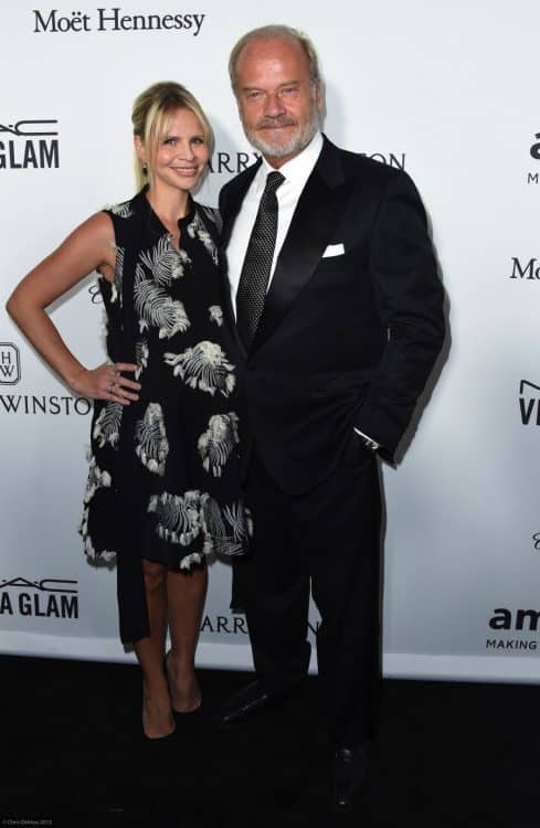 Kelsey Grammer and pregnant wife Kayte at the  amfAR Inspiration Gala 2016