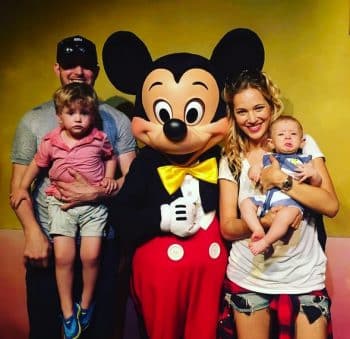 Luisana Lopilato and Michael Buble with sons Noah and Elias