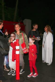 Tobey Maguire and Jennifer Meyer reunited to take the kids out for Halloween