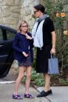 Jennifer Garner arrives at church with daughter Violet