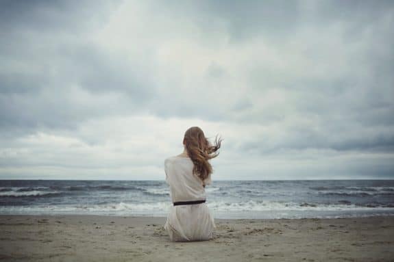 Woman on the beach