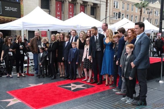 Blake Lively and Ryan Reynolds pose with their family