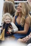 Blake Lively at the Walk of Fame ceremony with daughter James Reynolds
