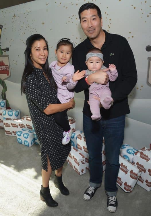 lisa-ling-and-paul-song-with-kids-jett-and-ray-at-the-6th-annual-santas-secret-workshop