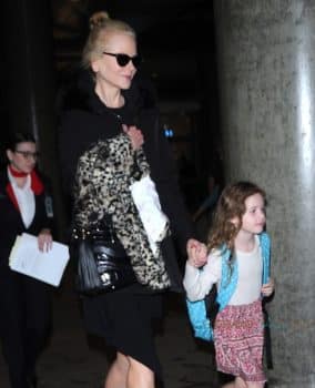 Nicole Kidman & daughter Faith Urban Touch Down At LAX