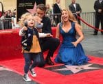 Ryan Reynolds and Blake Lively at Hollywood walk of fame ceremony with daughters James and newborn