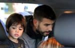 Shakira and Gerard Pique arrive at the Miami airport with their kids