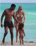 Doutzen Kroes, Sunnery James , Myllena Gorre at the beach in Miami