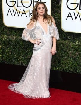 Drew Barrymore at the 74th Annual Golden Globe Awards