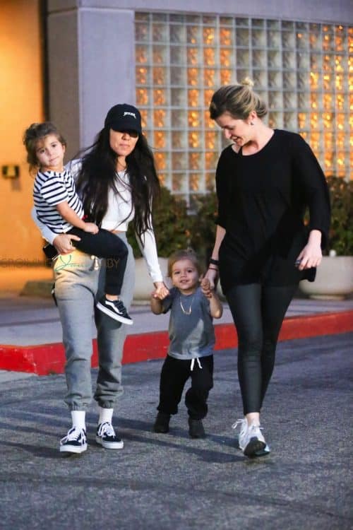 Kourtney Kardashian out in LA with kids Penelope & Reign Disick