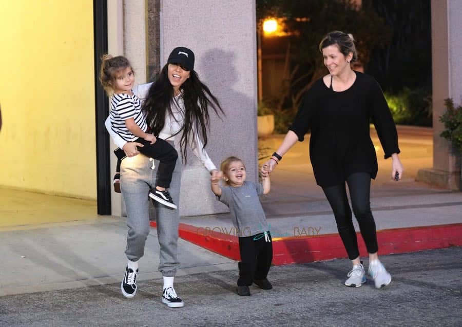 Kourtney Kardashian out in LA with kids Penelope and Reign Disick