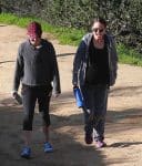 Pregnant Actress Natalie Portman Goes For A Hike At Griffith Park with a friend